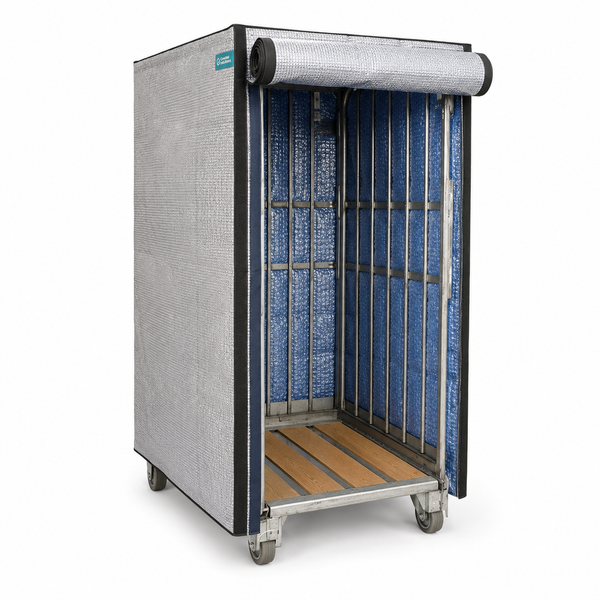 Thermohaube Rollcontainer 85 x 70 x 155 cm mit Klappöffnung (Mehrweg)