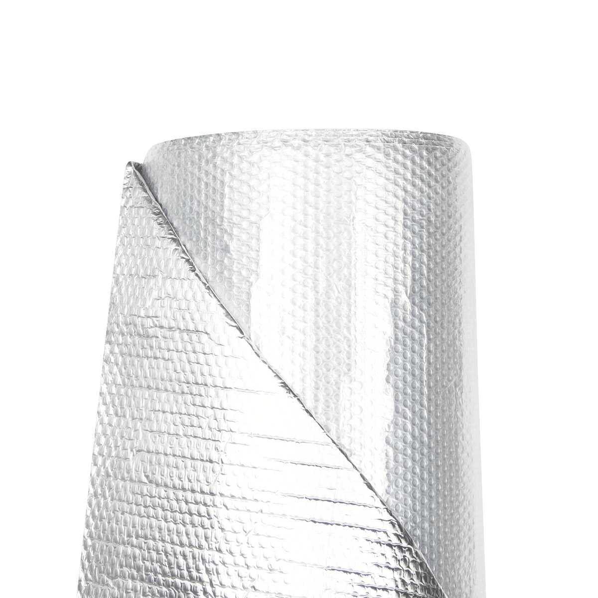 Isolierfolie auf Rolle 150cm x 50m x 2,7mm (metallisiertes PET + Luftpolsterfolie)