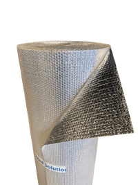 Isolierfolie auf Rolle 150cm x 50m x 4mm (Aluminium + Luftpolsterfolie)